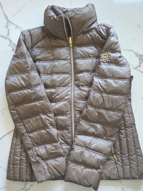 Michael Kors Jackets & Blazers - Michael Kors Taupe Quilted Lightweight Puffer Jacket